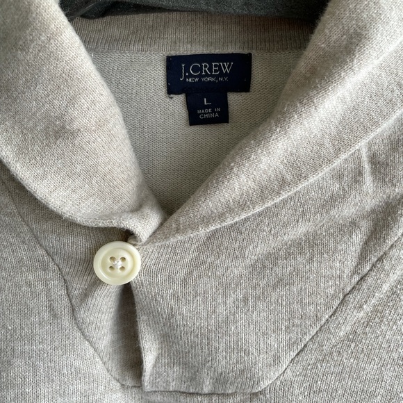 GUC J. Crew Shawl Collar Pullover sz L - Picture 2 of 5